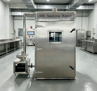 Four à fumer tout-en-un de grande capacité, type sur pied, machine de traitement de la viande économe en énergie pour cantines et charcuteries