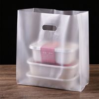 Sacs de transport transparents en plastique découpés sur mesure avec logo, pour boulangerie, commerce de détail, et vente à emporter