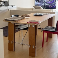 Table de salle à manger Ocean Board, bureau informatique, bureau de studio à axe optique, grande table de bureau, bureau d'écriture moderne, bureau de travail