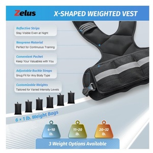 Gilet lesté d'entraînement personnalisable pour hommes – Idéal pour la course, le fitness et l'entraînement tactique - Product Image 2