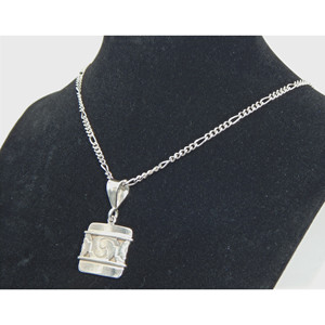 .สร้อยฟิกาโรเงินสเตอร์ลิง925พร้อมจี้ตกแต่งเงิน950 - Product Image 2