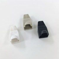 RJ45 8P8C Steckerabdeckung Cat5e Cat6 Cat6a PVC Telekom ROHS-Zertifizierte Steckerabdeckung Kabelentlastung Bunt