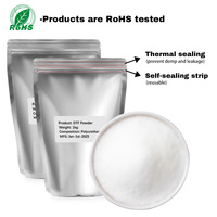 Poudre adhésive de fonte chaude étirable élevée molle chaude de poudre de fonte de DTF pour le transfert de chaleur imprimant la poudre blanche de TPU