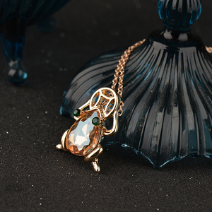 Collana con ciondolo rospo Feng Shui per donna e uomo collana placcata in oro con ciondoli serie <span class=keywords><strong>Folklore</strong></span> cinese - Product Image 6