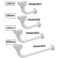 Soporte de Metal Flexible en Forma de U para CCTV de Aleación de Aluminio de 35 mm, Soporte de Techo para CCTV y Soporte para Cámara CCTV de 30-60 cm