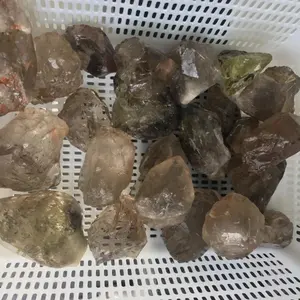 price of Natural rock smoky crystal quartz rough stone pieces raw crystal quartz