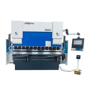 Máquina dobladora de paneles CNC ADH, WC67K-160t x 2500, con controlador Estun E300