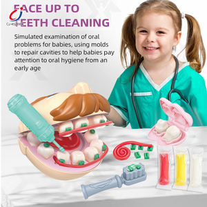 Kit de Pâte à Modeler Créative Chengji pour Enfants – Ensemble Dentaire Médical de Jeu de Rôle pour Dentiste, avec Brosse de Protection et Pâte à Modeler à Séchage à l'Air pour Enfants - Product Image 2