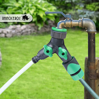 Extérieur 2 Voies Solide Séparateur De Tuyau D'arrosage, Y Vanne Tuyau de Jardin Connecteur Robinet Déviateur Robinet de Tuyau