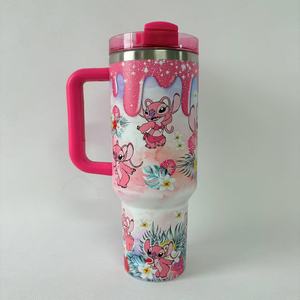 Ama Zon, venta al por mayor, Stan, 40OZ, logotipo personalizado, dibujos animados, <span class=keywords><strong>Lilo</strong></span>, botella <span class=keywords><strong>de</strong></span> agua aislada, <span class=keywords><strong>taza</strong></span> para exteriores, <span class=keywords><strong>taza</strong></span> <span class=keywords><strong>de</strong></span> paja para niños, vaso para coche - Product Image 6