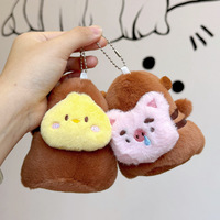 Porte-clés en peluche Capybara, jouet en peluche avec rembourrage en coton PP, 31cm-50cm, cadeau d'anniversaire pour l'année du Serpent - Vente en gros