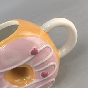 Taza de Cerámica Creativa, Linda y Femenina en Forma de Donut con un Alto Nivel de Estética y Estilo Ins, Taza de Café para Oficina - Product Image 5