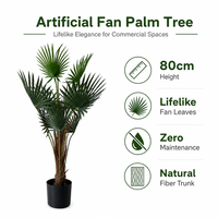 Grand palmier artificiel réaliste en plastique en pot pour la décoration de patio, bord de piscine, jardin, balcon, terrasse