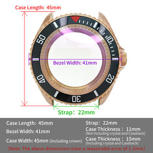 ตัวเรือนนาฬิกา SKX สีโรสโกลด์ ตำแหน่งเม็ดมะยมที่ <span class=keywords><strong>3</strong></span> นาฬิกา สำหรับ SKX007 ผิวขัดเงา ใช้ได้กับกลไก NH35 พร้อมขอบหน้าปัดและฝาหลังสำหรับตกแต่ง - Product Image 4