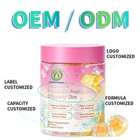Gummies Probiotiques OEM Marque Privée pour Femmes, Érable Rouge, 60 unités, Saveur Ananas, Équilibre du pH et de la Flore Intime