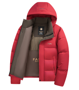 Veste d'hiver pour homme, veste en coton à capuche pour homme, veste rembourrée en coton épaisse pour l'hiver, tenue d'hiver pour papa - Product Image 1