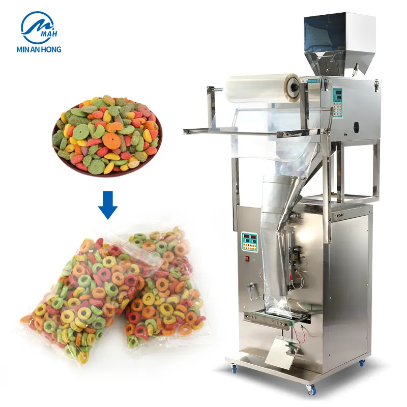 MAH 10-999g Automatic Granules Packing Machine Coffee Bean Granule Weighing Filling Packing Machine for Small Business