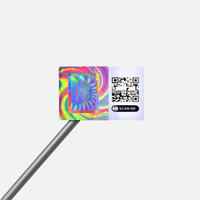 Autocollant holographique de sceau vide étiquette adhésive hologramme de sécurité impression personnalisée autocollant de logo inviolable pour emballage