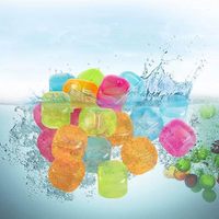 Glaçons réutilisables de 2,5 cm, cubes de glace carrés en plastique colorés, glaçons recongelables pour les boissons