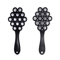Brosse à cheveux professionnelle à mailles circulaires ventilées - Peigne flexible pour démêler et masser le cuir chevelu, pour un séchage rapide et un coiffage efficace (5 couleurs)