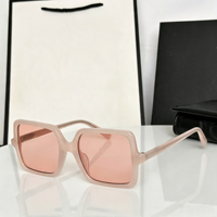 Lunettes de soleil rétro carrées classiques de créateur, monture CP vintage de haute qualité, verres dégradés, protection UV, blanc, unisexe
