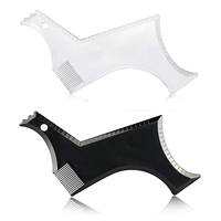 Nouveaux outils de coupe de cheveux de style de mise en forme de barbe aligner le pochoir de modèle de bord de barbe pour couper la moustache