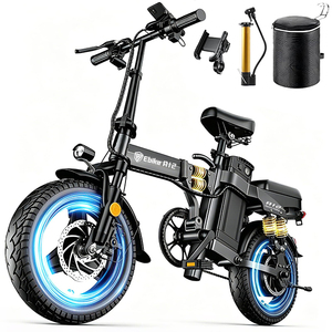 Frete Grátis A12S DTTZH Armazém dos EUA Bicicleta Elétrica 52v 25Ah Bicicleta Elétrica Dobrável Mini Bicicleta Elétrica de Alto Desempenho - Product Image 1