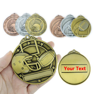 Medallas Metálicas 3D Personalizadas sin Coloración, con Logotipo y Texto Grabado con Láser, Precio de Fábrica, para Competiciones Deportivas de Fútbol, Publicidad y Premios - Product Image 5