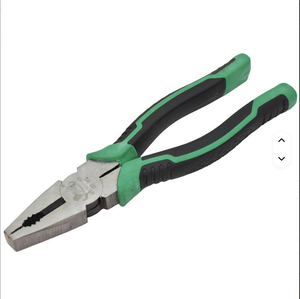 8" 9" Combination Pliers <b>Soft</b> Grip Plastic <b>Wire</b> Stripping Cutting Needle Nose Stainless Steel Construction Curved SK-08 OEM Supp - Product Image 2