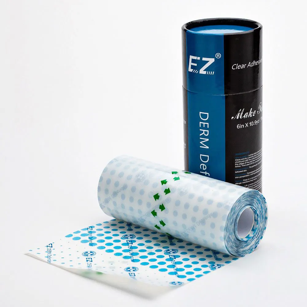 EZ-protector adhesivo de tatuaje Derm Defender REGULAR, 15cm x 10m, película de protección para después del cuidado, tatuaje a prueba de agua EZ