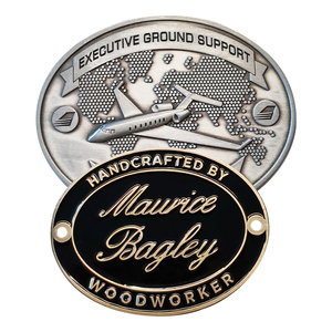 เหรียญโลหะเคลือบอ่อนท้าทายโลหะเคลือบสีทองแบบ2D งานตามสั่ง - Product Image 3