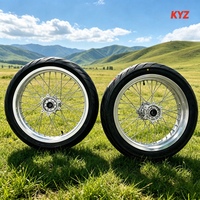 Ensemble de roues Sur Ron Supermoto 17 pouces en alliage CNC avant et arrière pour Light Bee X LBX Talaria MX4 Moto électrique tout-terrain E Moto Aftermarket