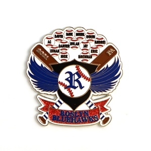 Badges de sport personnalisés en métal avec logo, épingles de revers en émail dur ou souple pour chapeaux, vente en gros - Product Image 4