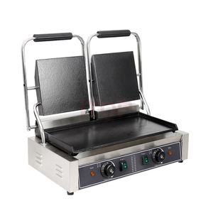 Venta directa de fábrica, equipo de cocina de uso comercial, prensa de sándwich Panini eléctrica de acero inoxidable, parrilla de <span class=keywords><strong>contacto</strong></span> - Product Image 5
