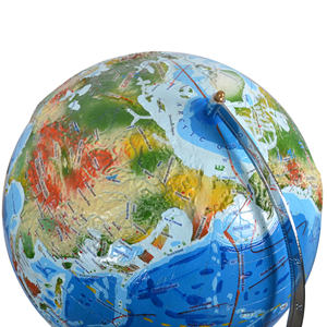 Carte du monde Stéréo <span class=keywords><strong>Topographique</strong></span> PVC Globe Géographie Matière Plastique Matériau PVC - Product Image 3