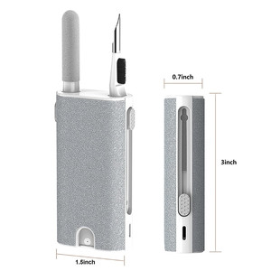 Juego de bolígrafos multifuncionales para limpieza de auriculares, color grisáceo y blanco, para auriculares TWS con Bluetooth, eliminación de polvo para teléfonos móviles y ordenadores - Product Image 4