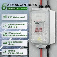 Interruptor de Desconexión Solar CNLONQ DC500V 20/32/40/63/80/100/125A MCB con Material PA66, Protección IP66, Conector PG DIY y Gancho