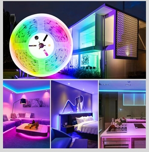 Smart <strong>LED</strong> Light Strip Compatible WIFI <strong>Wireless</strong> <strong>RGB</strong> 5050 <strong>5</strong> Meter 16 Colors <strong>LED</strong> Strip for Bedroom TV Kitchen WiFi <strong>LED</strong> Strip Set - Product Image 5