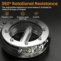 Machine de rotation en acier inoxydable usinée CNC, entraîneur de force de préhension multifonctionnel, exerciceur d'avant-bras réglable de 8 à 15 livres