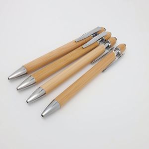 Bolígrafo Capacitivo de Pantalla Táctil de Bambú Duradero Personalizado con Logotipo y Color Personalizados para Regalo Publicitario, Bolígrafo Promocional - Product Image 2