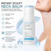 Crème raffermissante et hydratante pour le cou et le contour du visage, effet liftant instantané, anti-rides, au peptide rafraîchissant