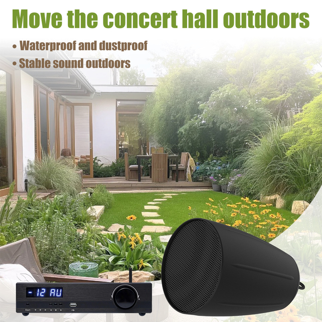 4 Speakers with One Mini Amplifier Smart Home Background Music System Two Zones Playback Home Theater System