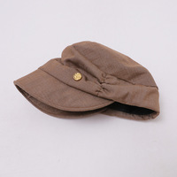 Casquette de style japonais rétro équestre pour femme, casquette de newsboy à visière, couleur unie, pour un effet amincissant artistique du visage, idéale pour le quotidien