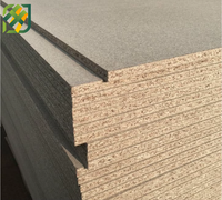 Panneau de particules marron monocouche de 15 mm, économique, imperméable, en bois-ciment, pour usage intérieur et applications hôtelières