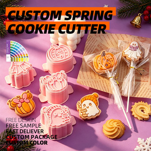 Cortadores de Galletas de Plástico con Diseño de <span class=keywords><strong>Minnie</strong></span> y <span class=keywords><strong>Calabaza</strong></span> en 3D de la Serie Halloween, Moldes Ecológicos para Impresión DIY - Product Image 2
