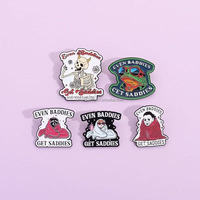 Gros Gothique Animal Badge Effrayant Mignon Émail pour Revers Mignon Pin Métal Artisanat Produit
