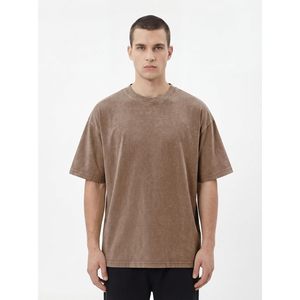 FOXA Men's 2 <b>Pack</b> Acid Wash Cotton <b>T</b>-<b>Shirt</b> Oversized Short Sleeve Summer Casual Basic Tee Unisex Breathable Jersey Top - Product Image 2