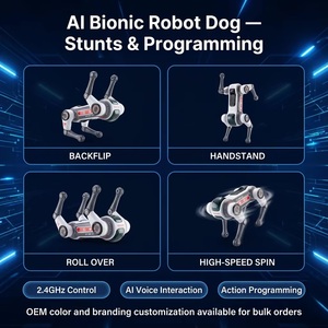 Petit <span class=keywords><strong>Robot</strong></span> <span class=keywords><strong>Chien</strong></span> Intelligent Télécommandé Little Merchant <span class=keywords><strong>King</strong></span>, Contrôle Vocal, Détection de Geste, Éducatif, Cyberpunk, Amusant et Interactif - Product Image 4