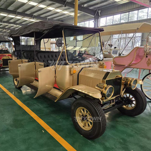 Voiture électrique rétro classique européenne, voiture de tourisme vintage pour les visites en ville et les événements de mariage - Product Image 4