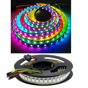 Addressable smart 5V 12V WS2811 WS2812B LED strip lights dream fullcolor running changing color led strip